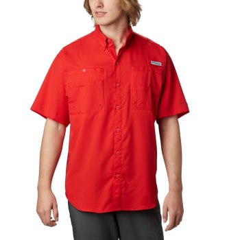 Columbia Overhemd Heren, PFG Tamiami II Short Sleeve Rood, 79QWRDCFI